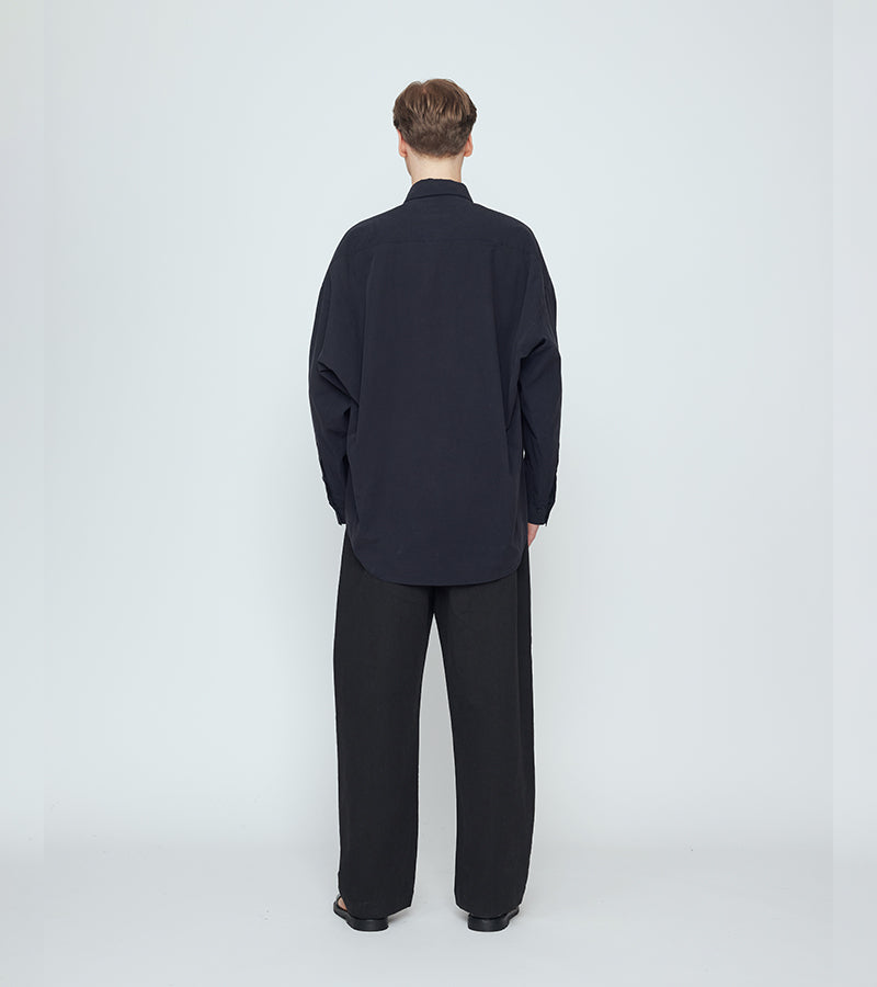 Signature Cocoon Dress Shirt | Black