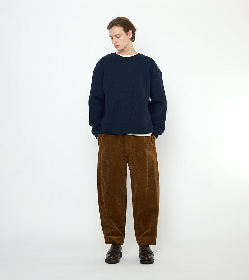 Corduroy Elastic Pull-Up Trouser | Sepia Brown