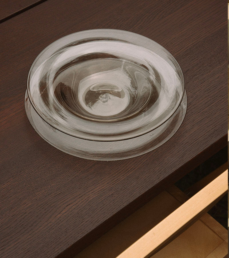 Isle Glass Plate | Light Smoke